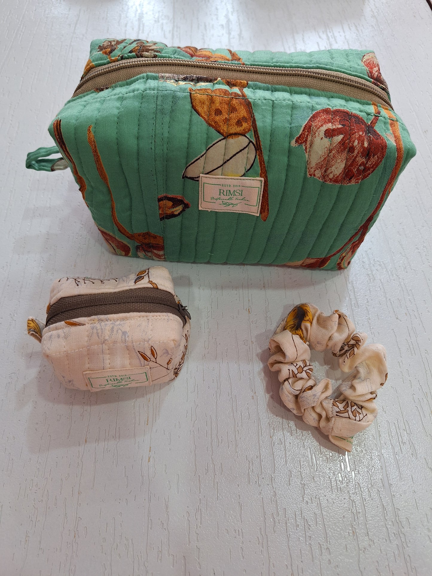 Pouch Bag + Coin/Airpod Bag + Scrunchies Combo (Style 25)