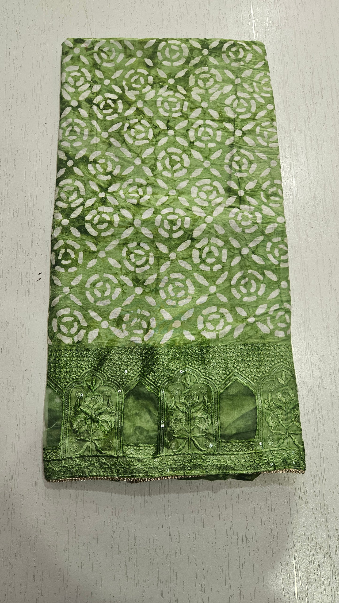 Modal Suit with Batik Print - Toxic (Green)