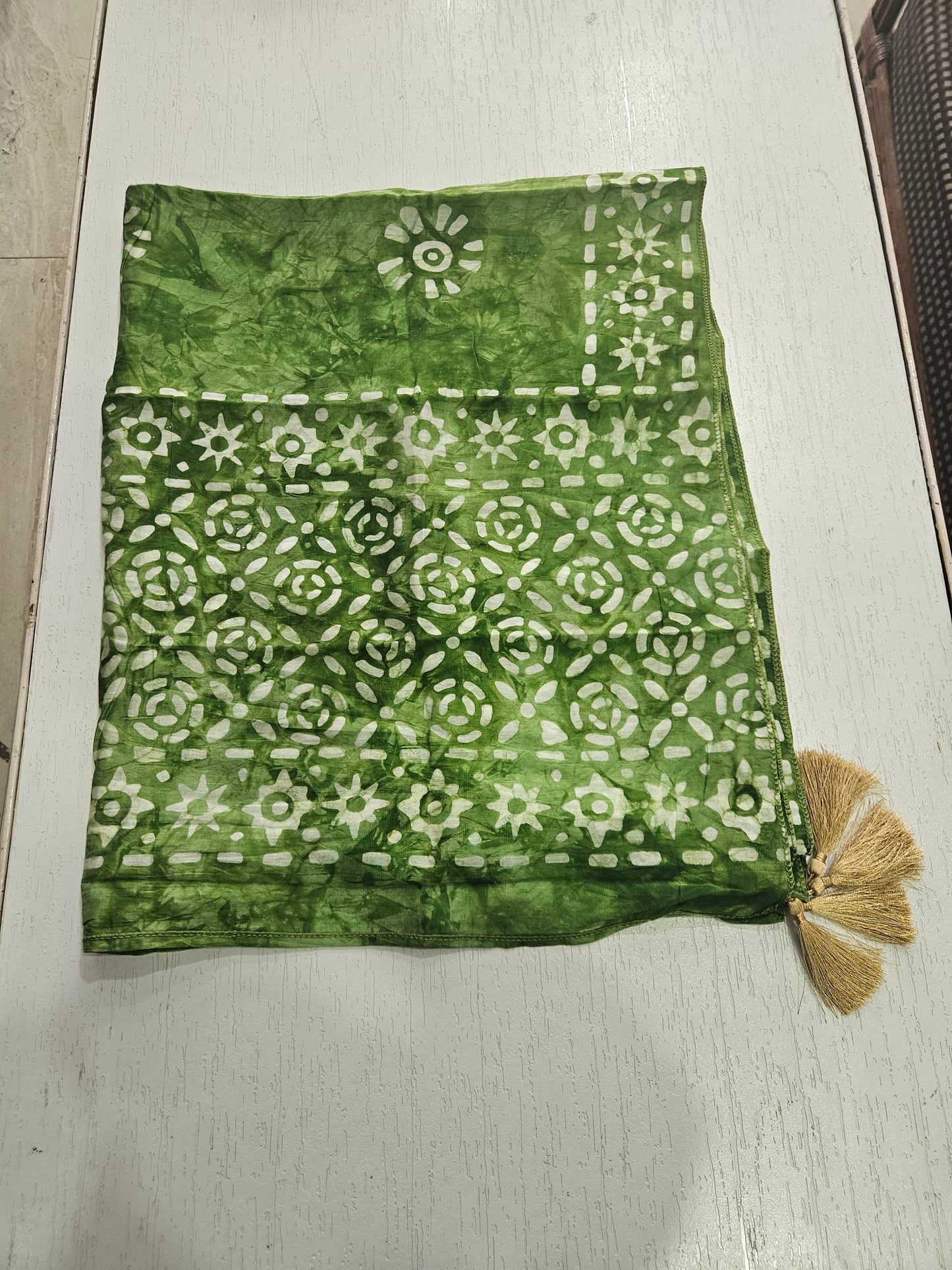 Modal Suit with Batik Print - Toxic (Green)