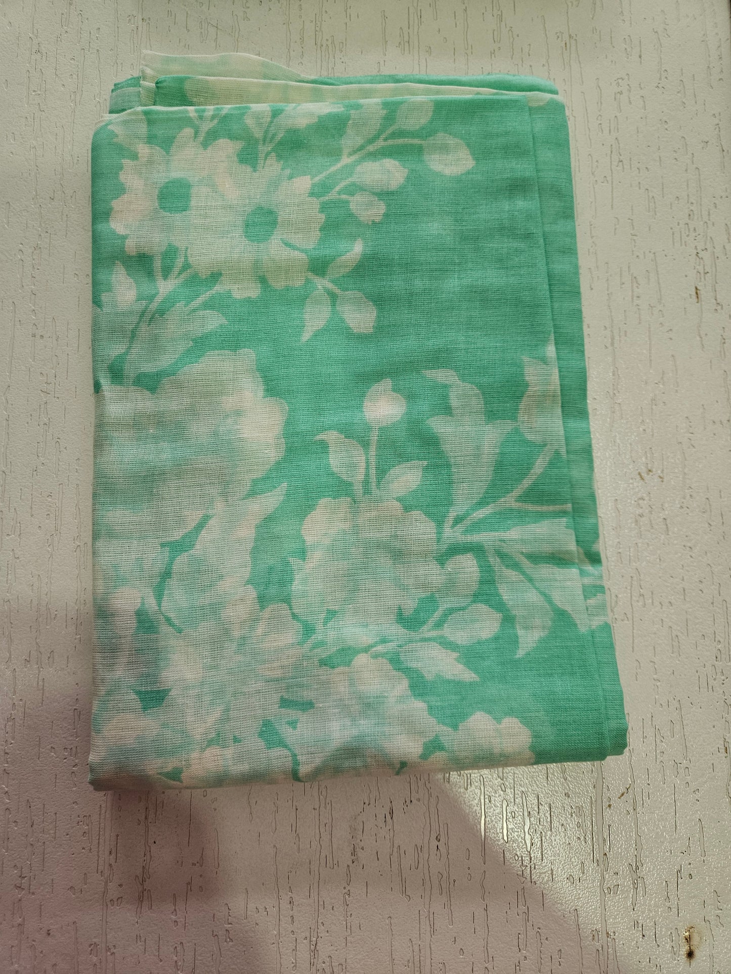 COTTON SUIT with LACE (Cotton Dupatta) Sea Green