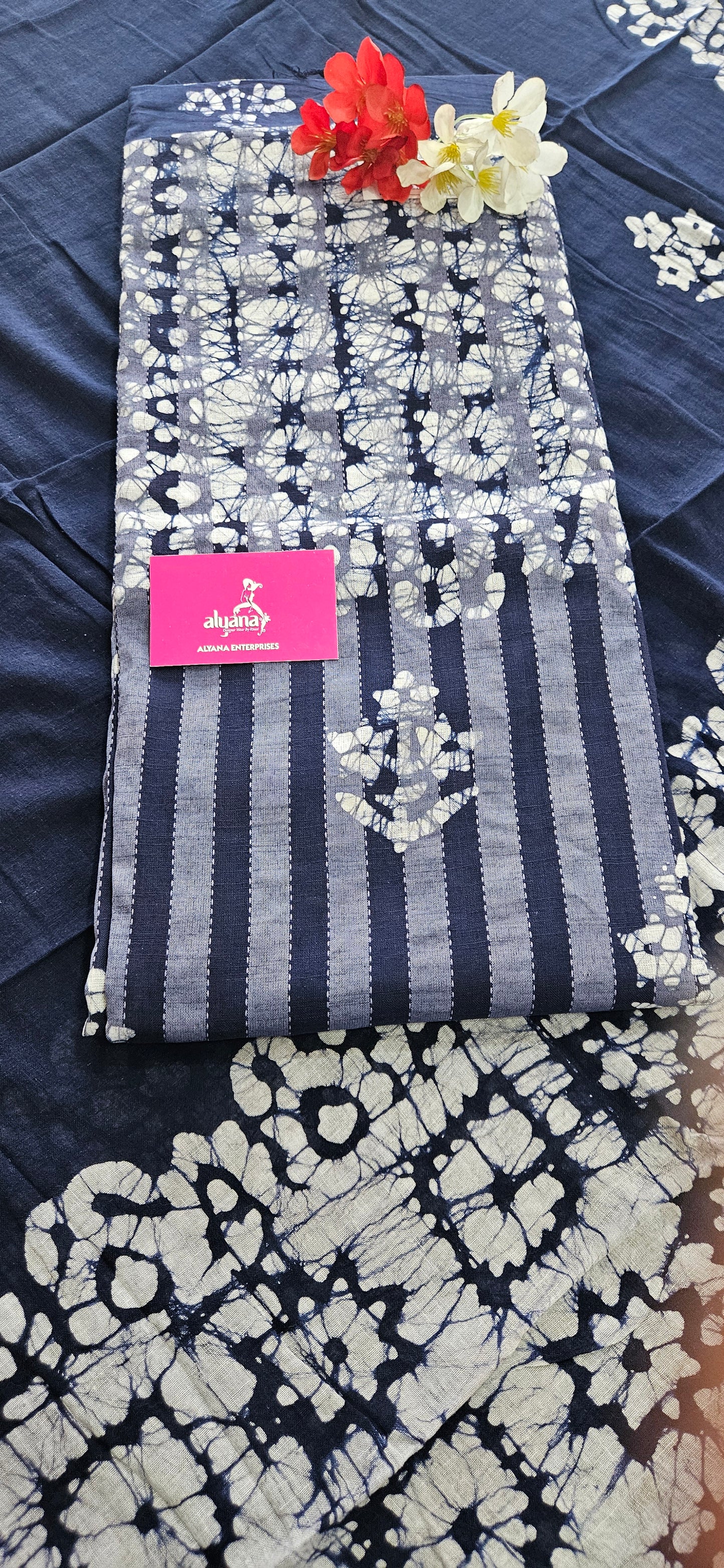 JV Neck Batik Pure Cotton Unstitched Suit 1
