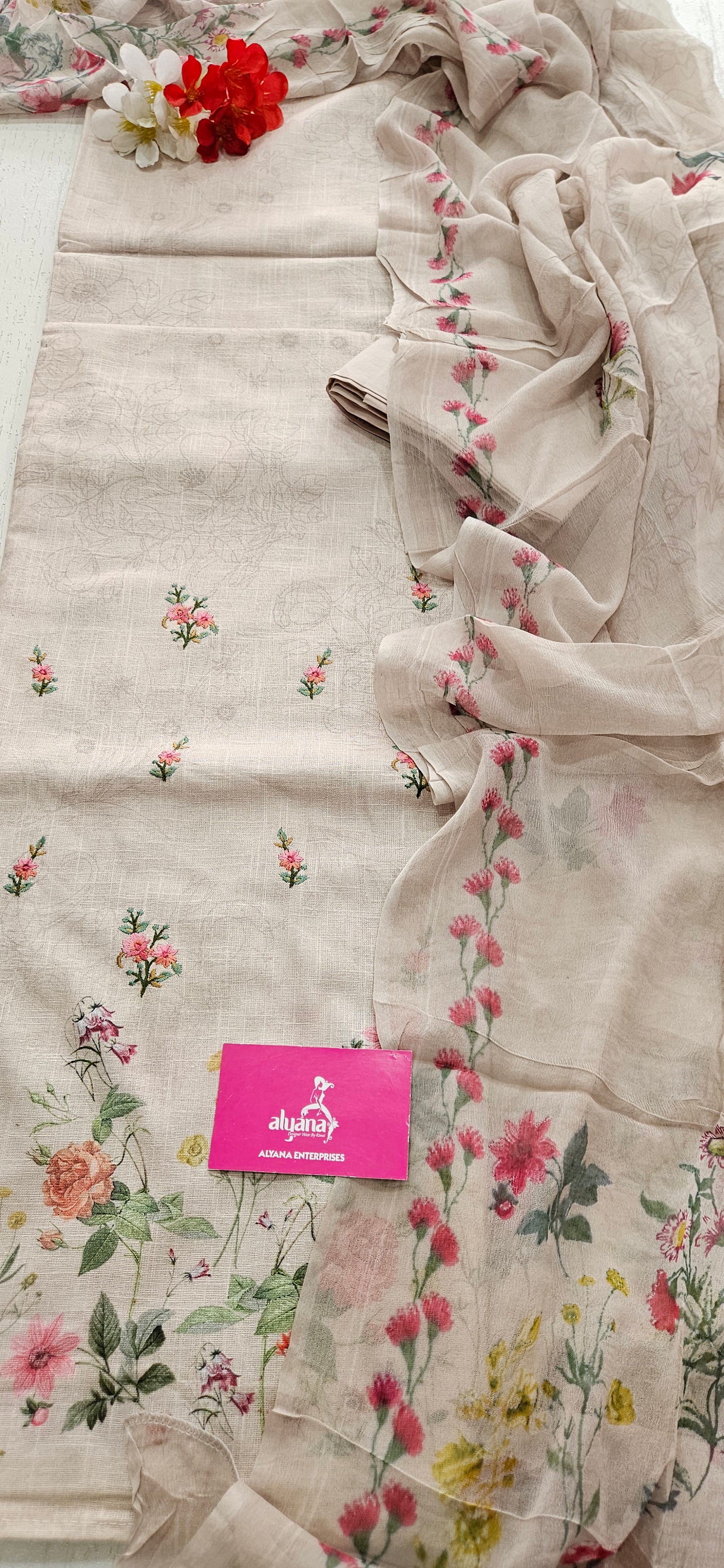 Saalvi Summer Shades Cotton Unstitched Suit 7