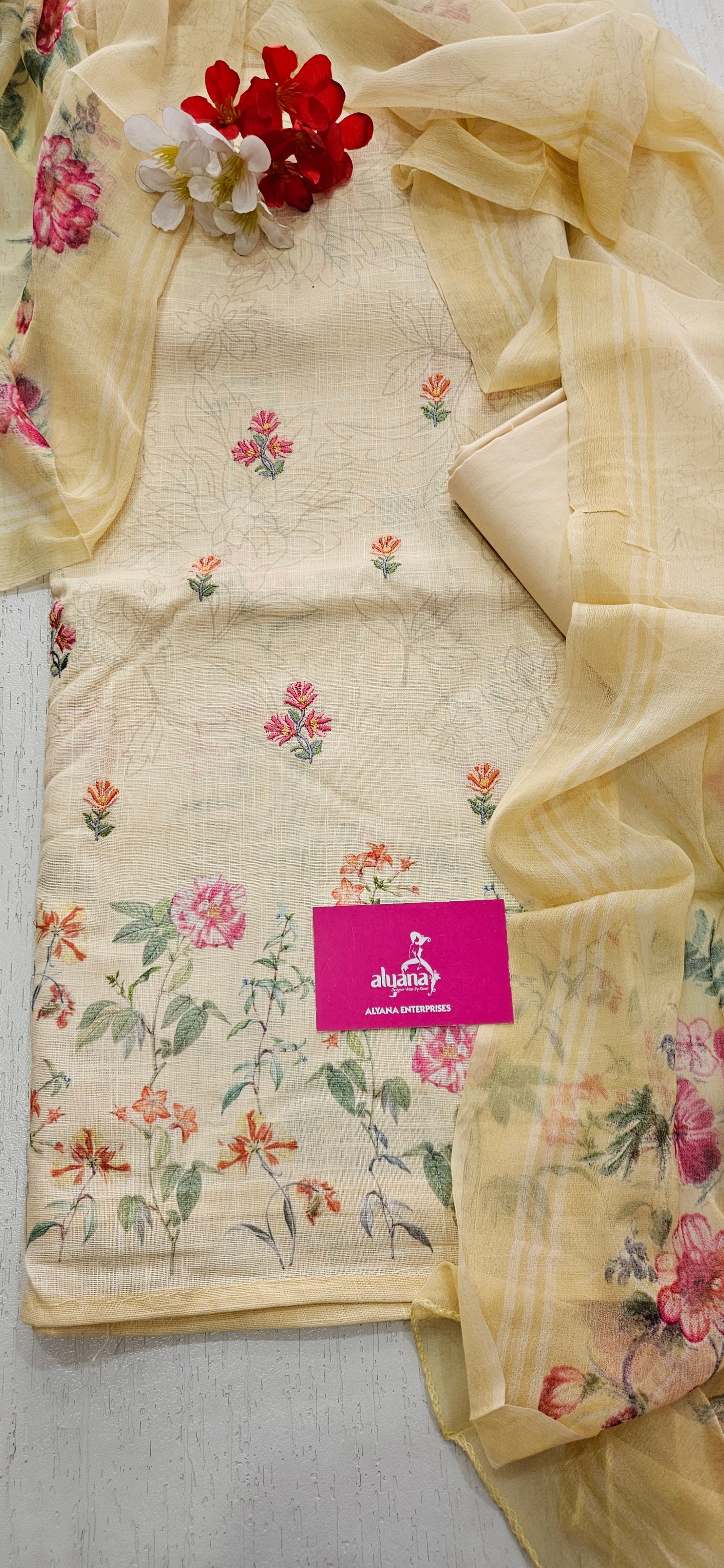 Saalvi Summer Shades Cotton Unstitched Suit 8