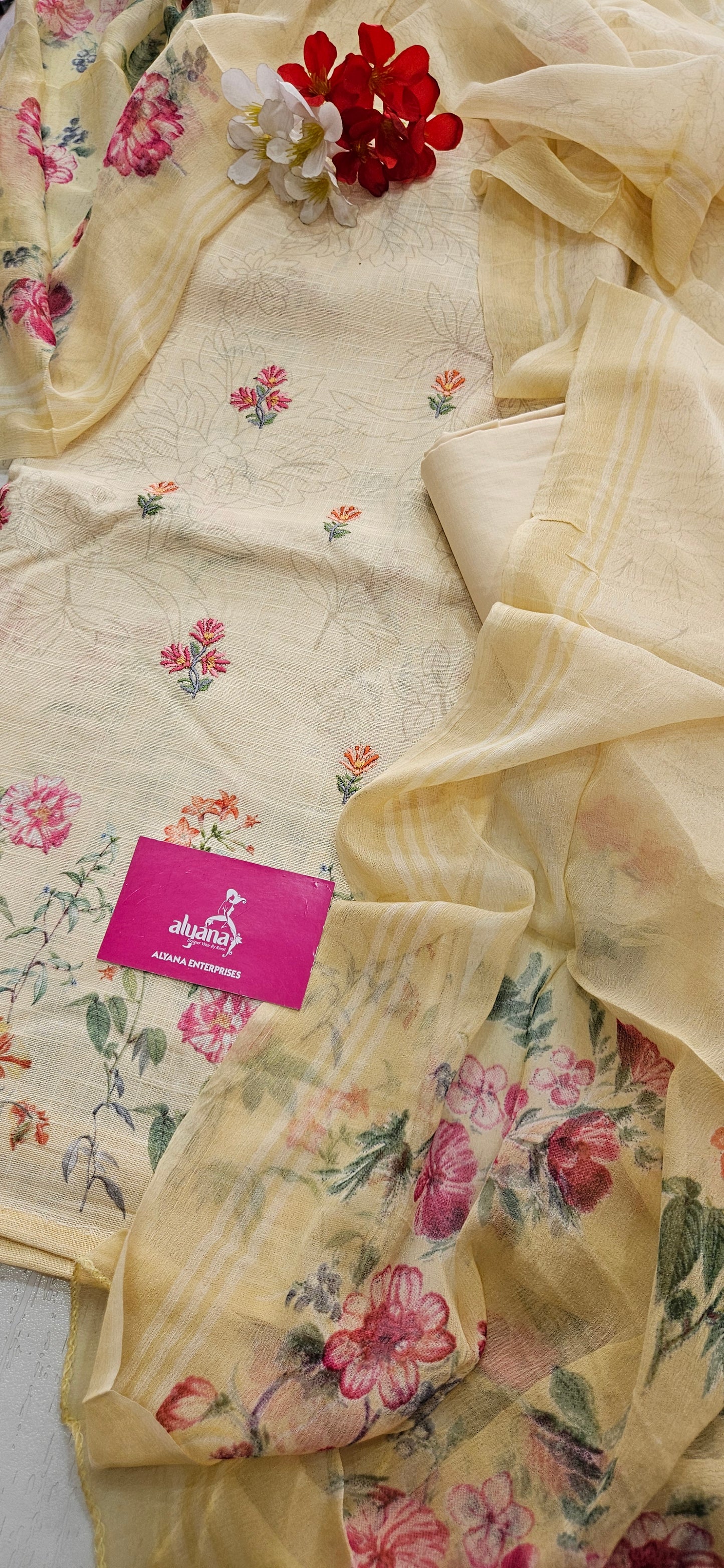 Saalvi Summer Shades Cotton Unstitched Suit 8