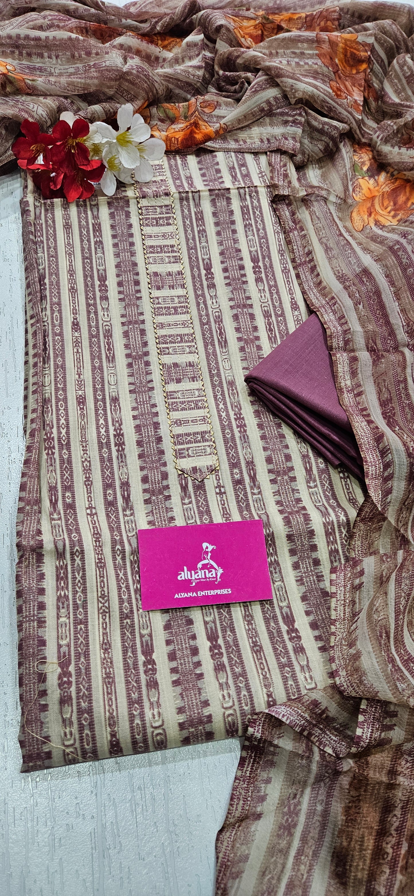 Bella Bella Lawn Cotton 3-Piece Unstitched Suit 7