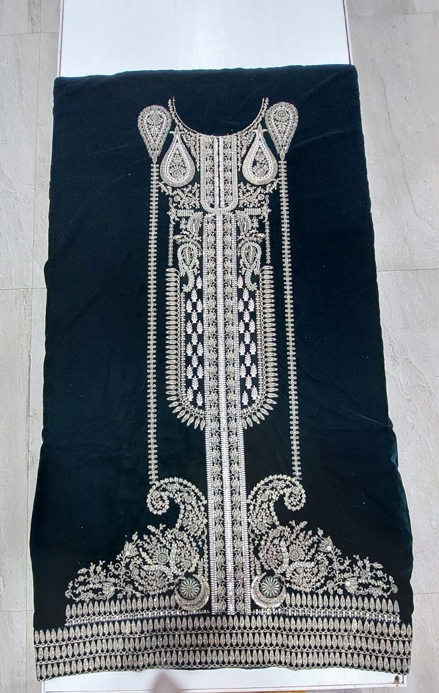 Velvet Suit with Embroidery - Style 2