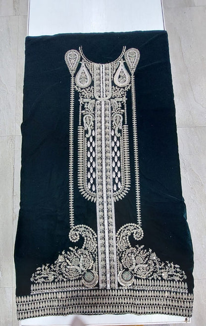 Velvet Suit with Embroidery - Style 2
