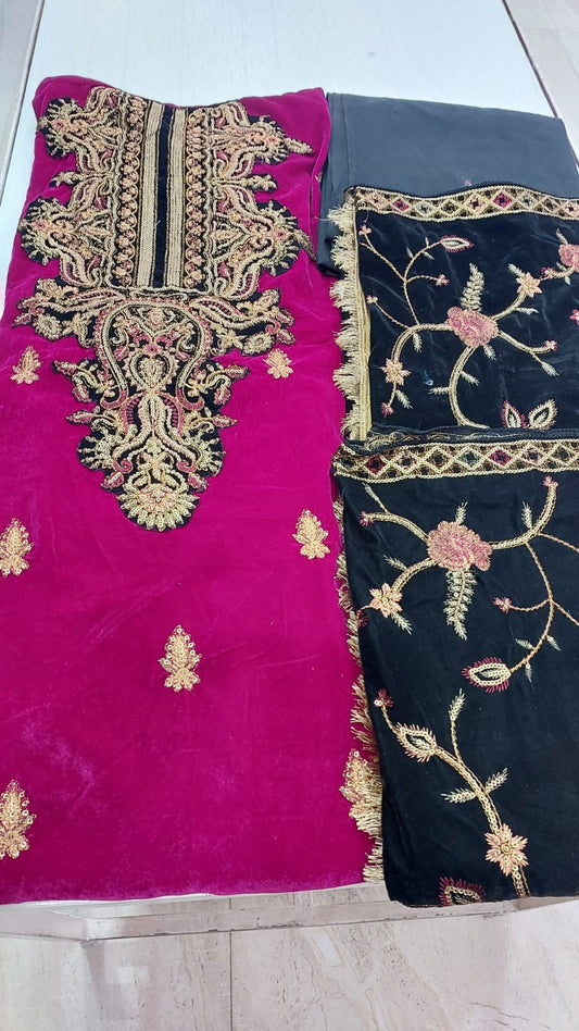 Velvet Suit with Embroidery - Style 7