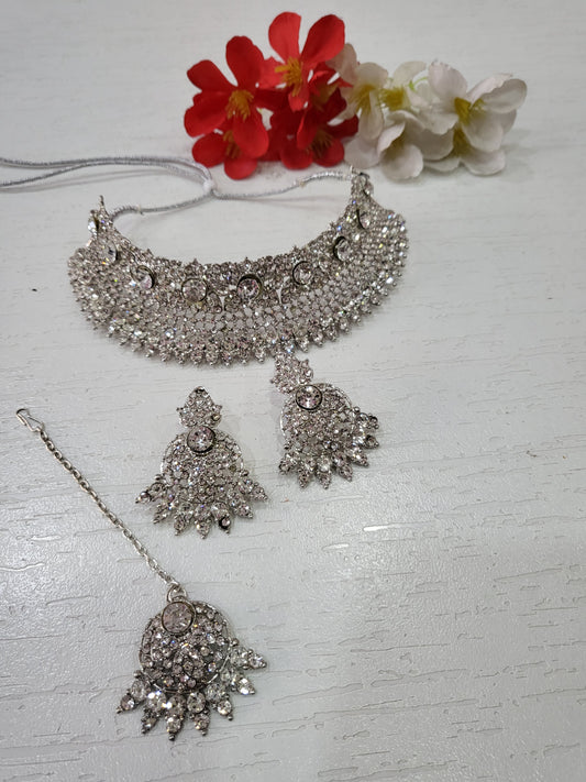 Choker Set Silver Style 1