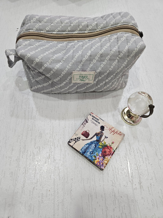 Trendy Printed Pouch Bag - Fabric (Style 27)