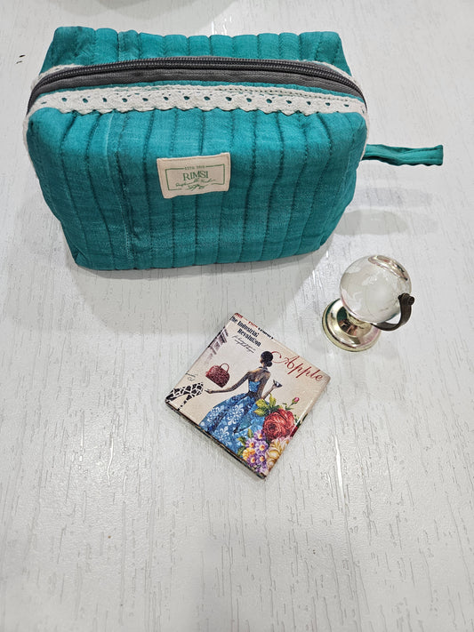 Trendy Printed Pouch Bag - Fabric (Style 32)