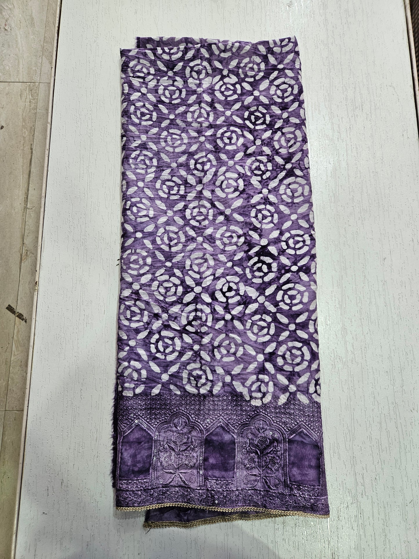 Modal Suit with Batik Print - Toxic (Purple)