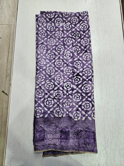Modal Suit with Batik Print - Toxic (Purple)