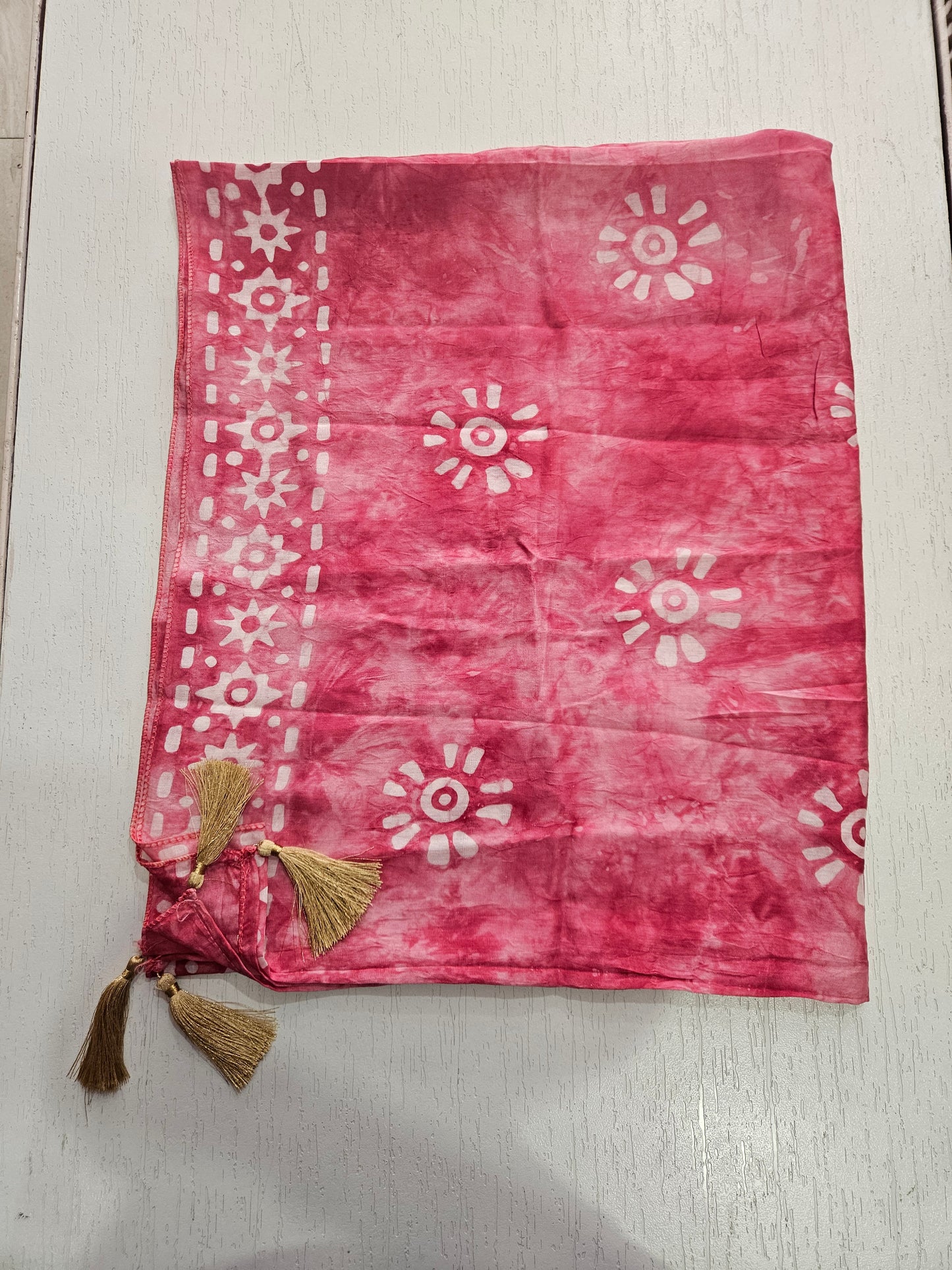 Modal Suit with Batik Print - Toxic (Pink)