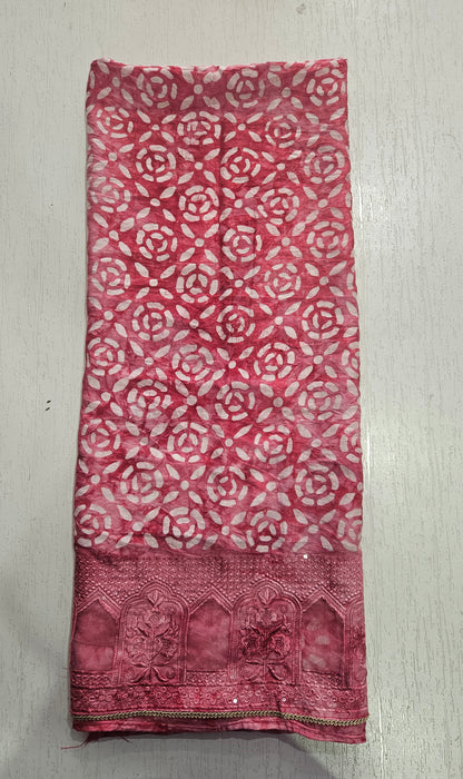 Modal Suit with Batik Print - Toxic (Pink)