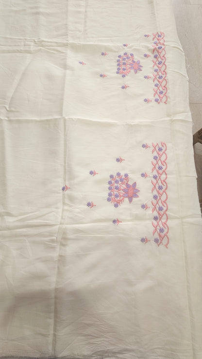JAAM SATIN SUIT with PANEL WORK DUPATTA 630790 (LAVENDER)