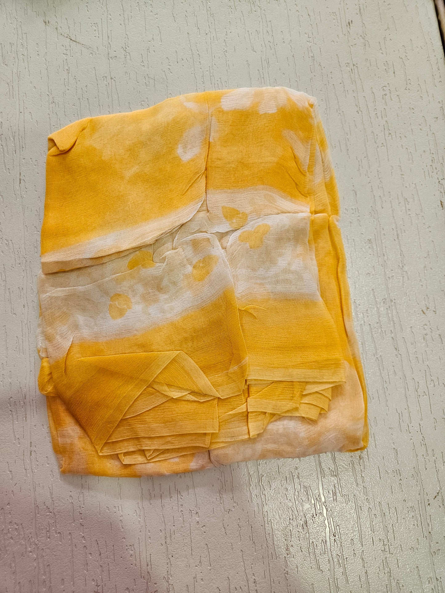 COTTON SUIT with LACE (Half Pure Dupatta) Yellow