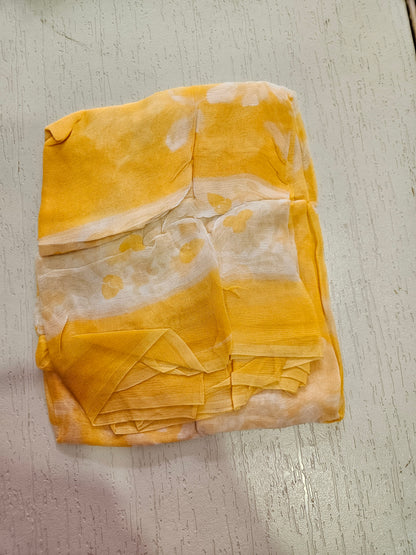 COTTON SUIT with LACE (Half Pure Dupatta) Yellow