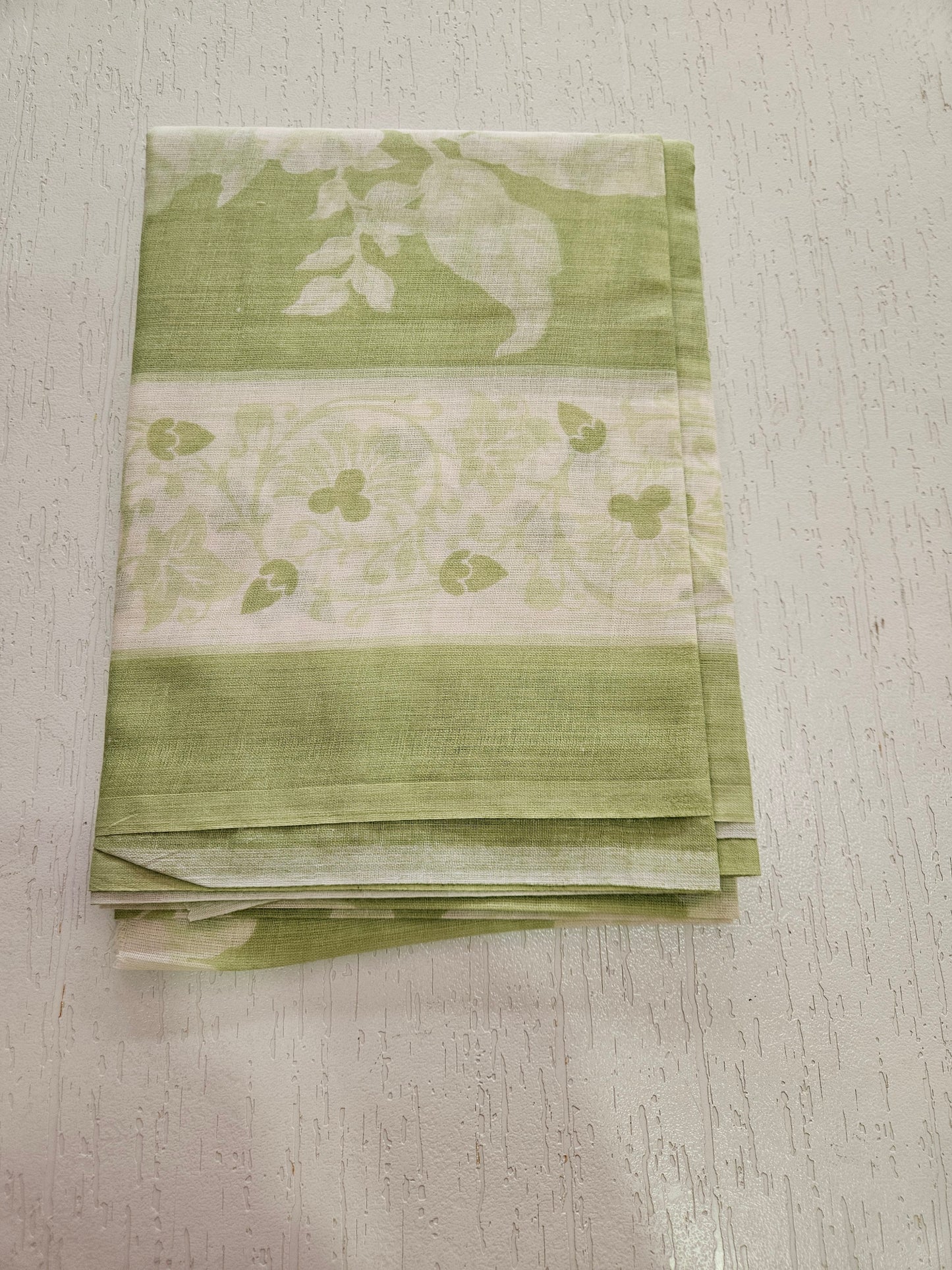 COTTON SUIT with LACE (Cotton Dupatta) Green