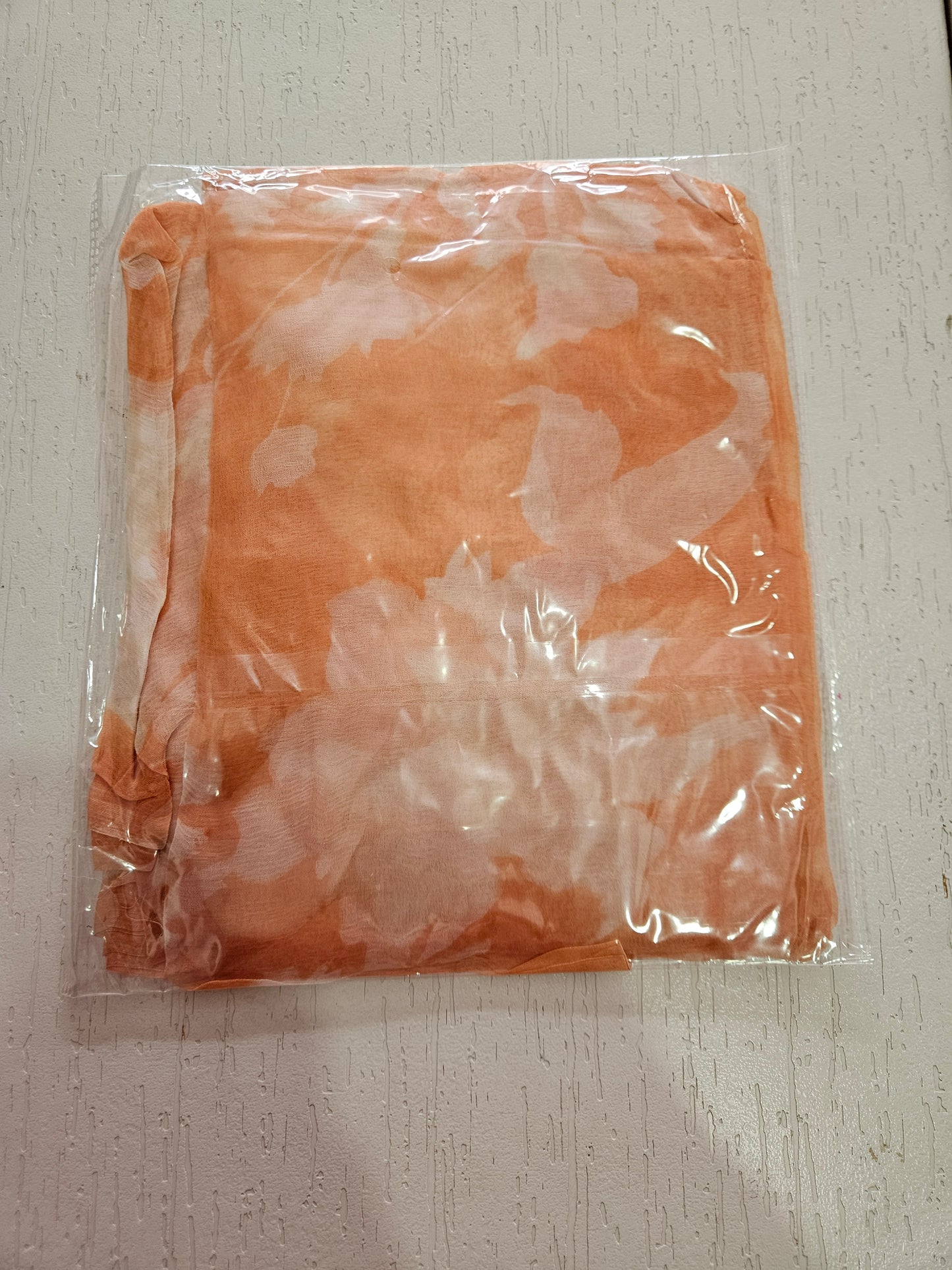 COTTON SUIT with LACE (Half Pure Dupatta) Orange