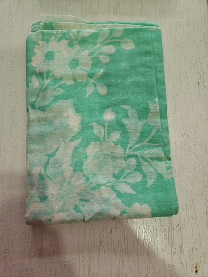COTTON SUIT with LACE (Cotton Dupatta) Sea Green
