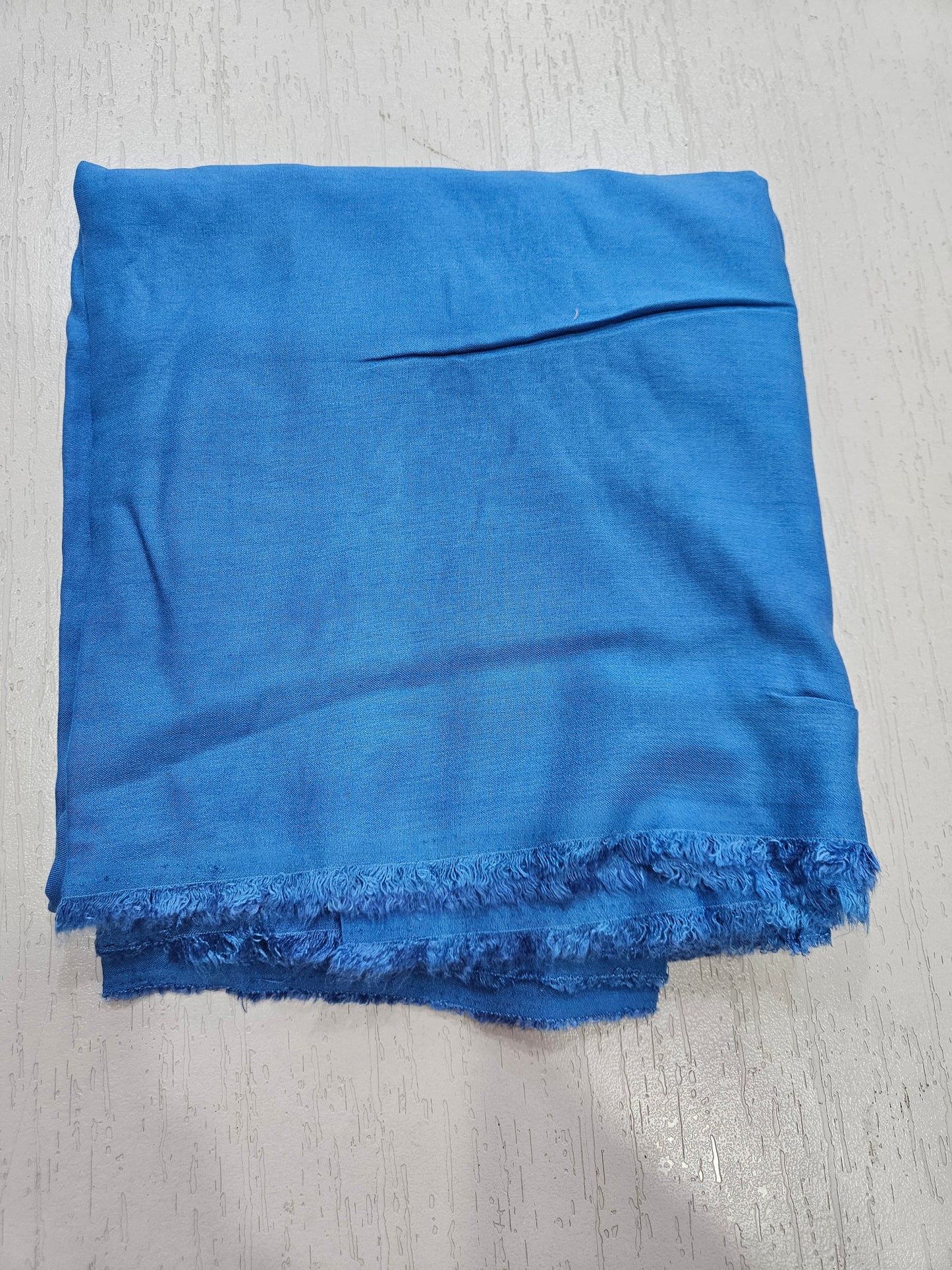 Linen Printed Suit - Lace on V Neck and Ghera (7059) Blue