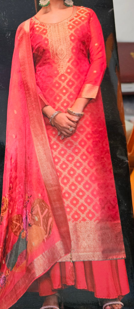 Shimmer Banarsi Suit Netra - Style 2