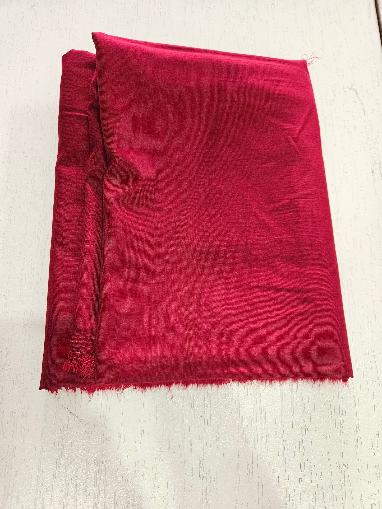 Muslin Suit with Zari Work - Norin Maroon