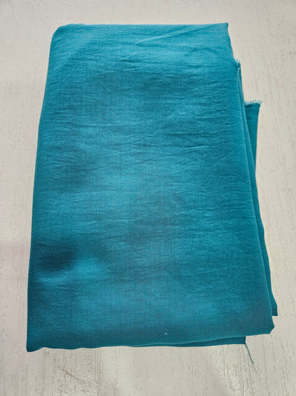 Muslin Suit with Zari Work - Norin Turquoise