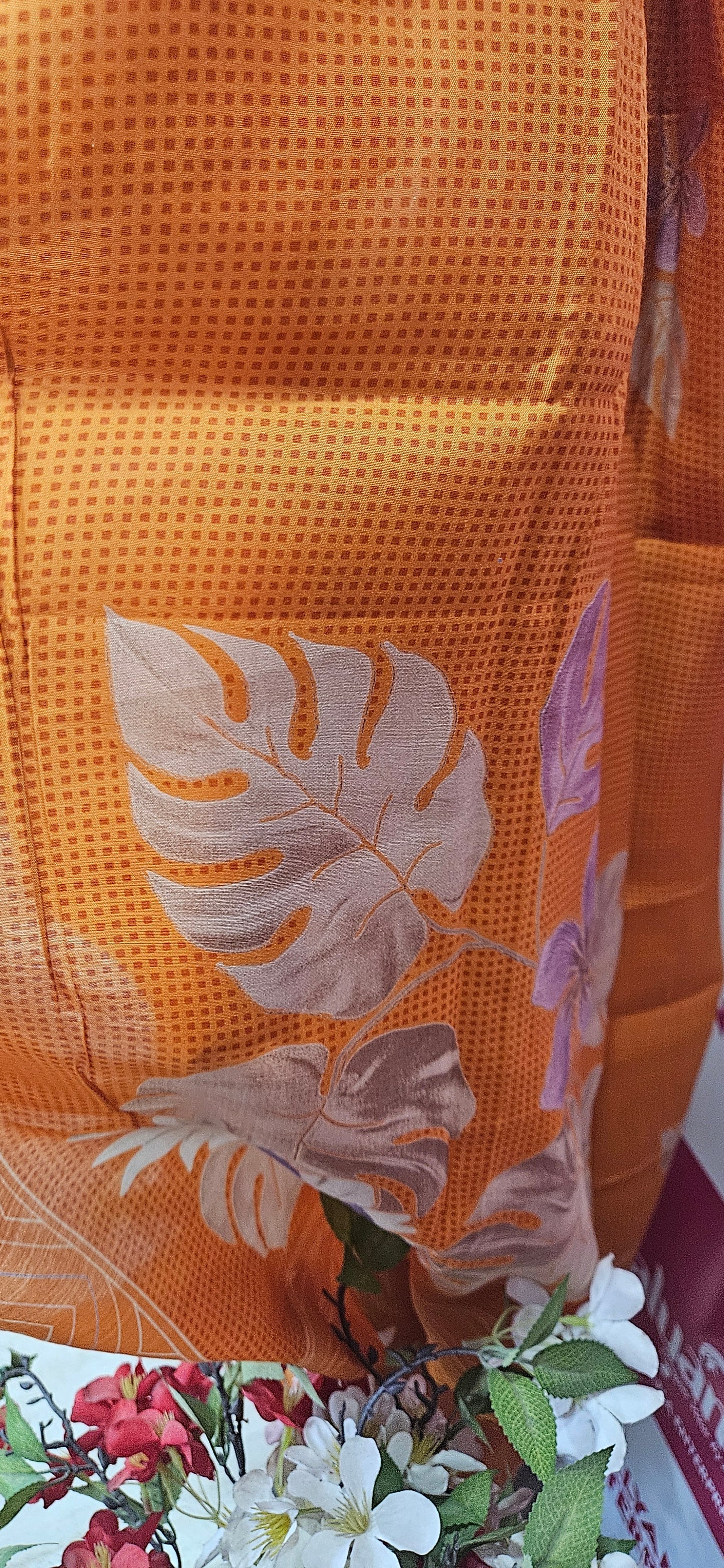 Muslin Suit with Zari Work - Norin Mustard