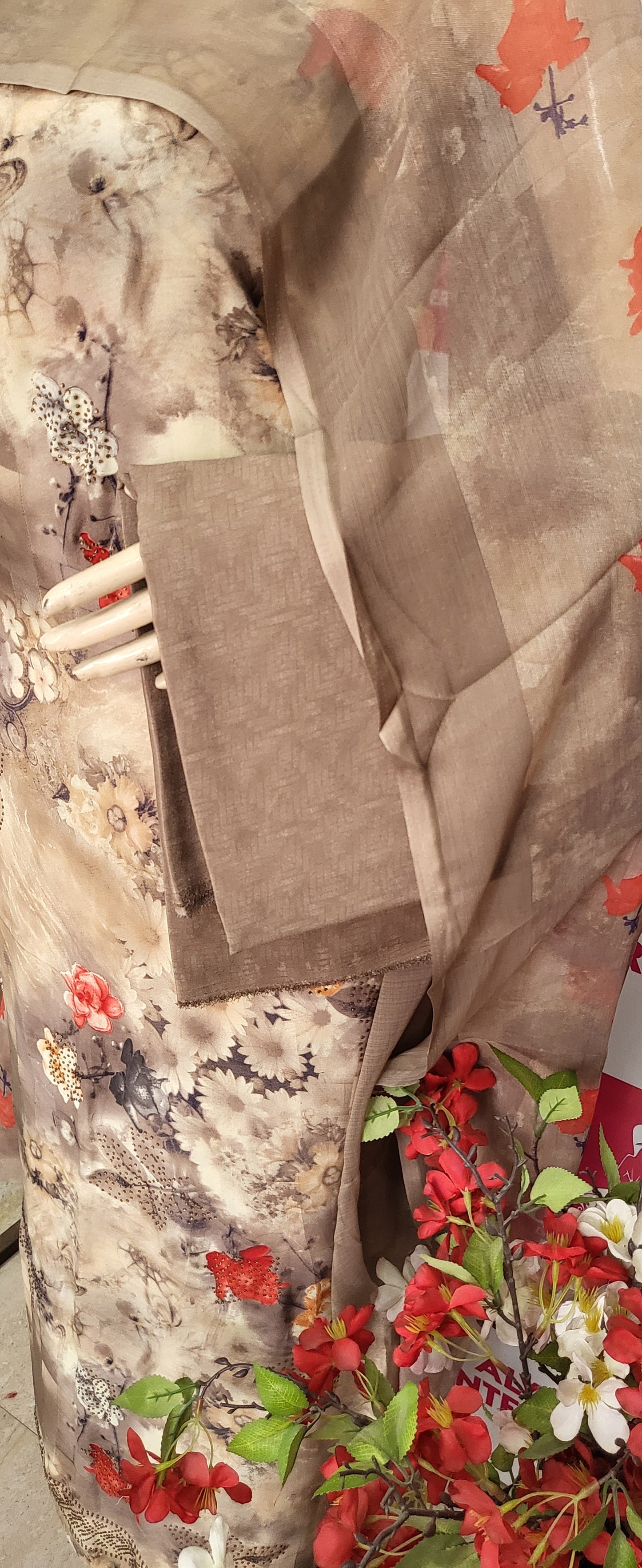 Kala Crepe Printed with Sarvoski Work - STYLE 2