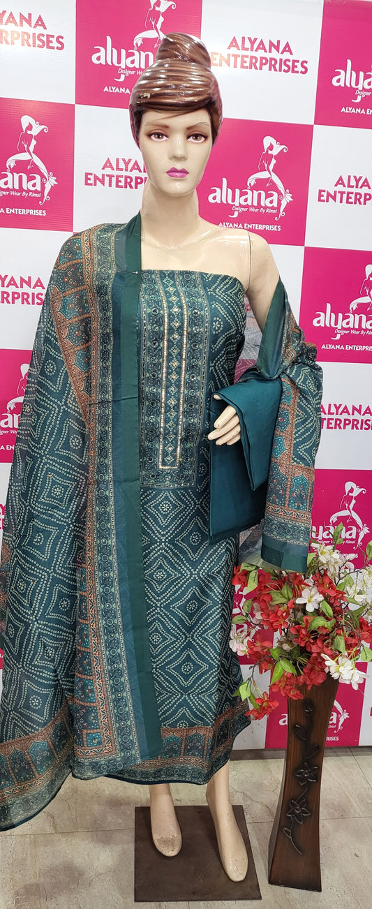 MAHESHWARI SILK SUIT STYLE 1