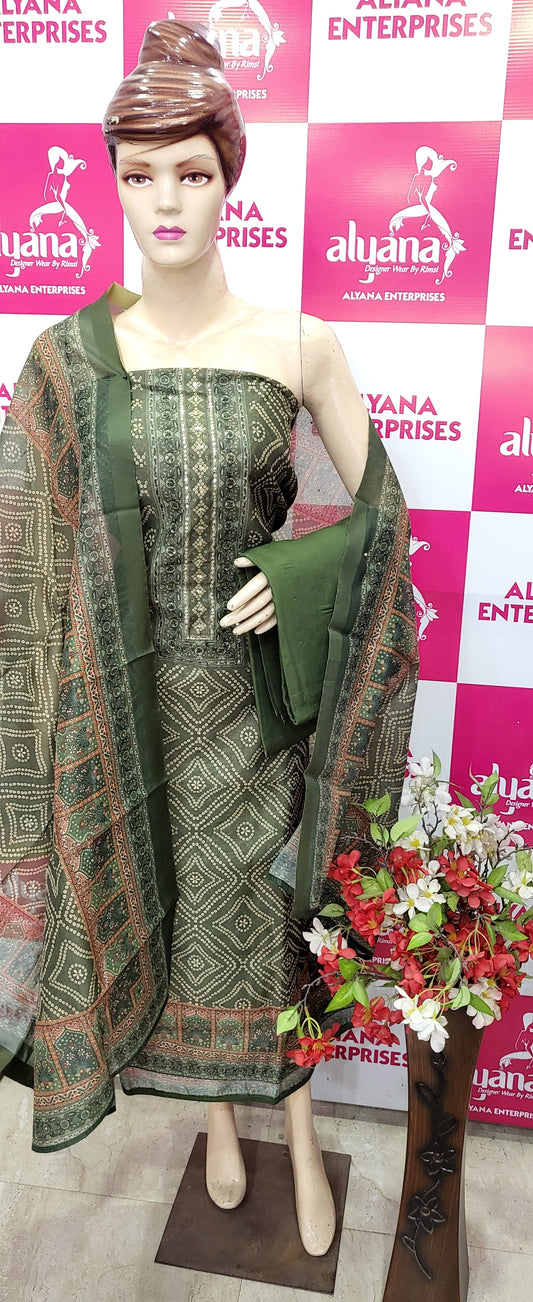 MAHESHWARI SILK SUIT STYLE 3