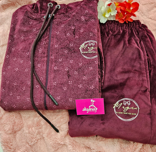 Velvet Night Suit - XXL