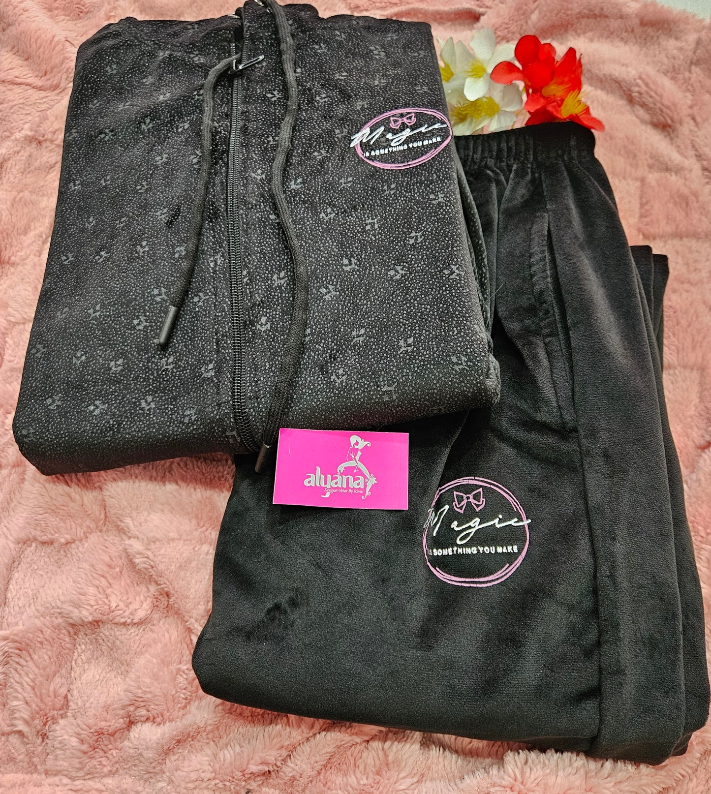 Velvet Night Suit - XXL