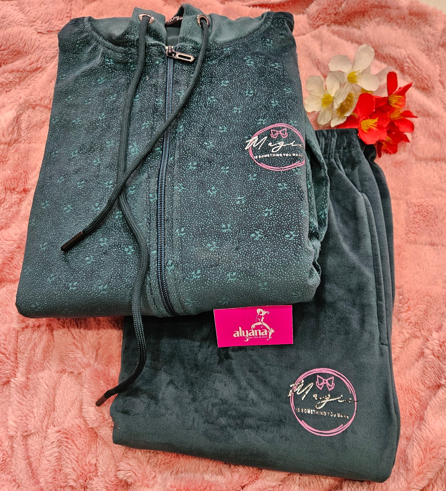 Velvet Night Suit - XXL