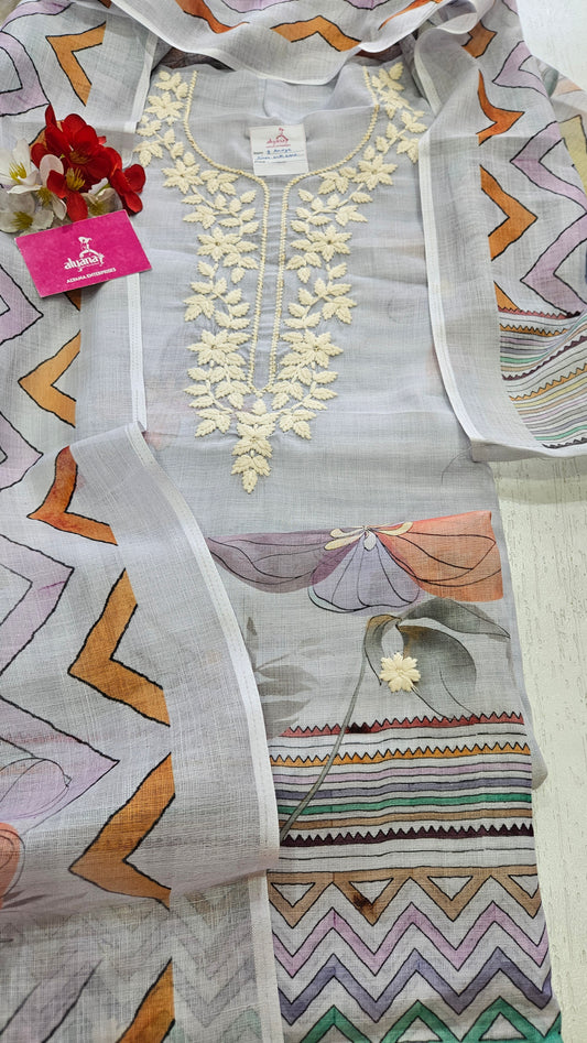 AADYA LINEN UNSTITCHED SUIT