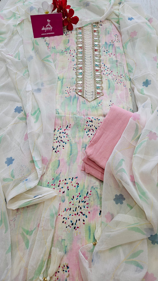Tanish Display Cotton Unstitched Suit