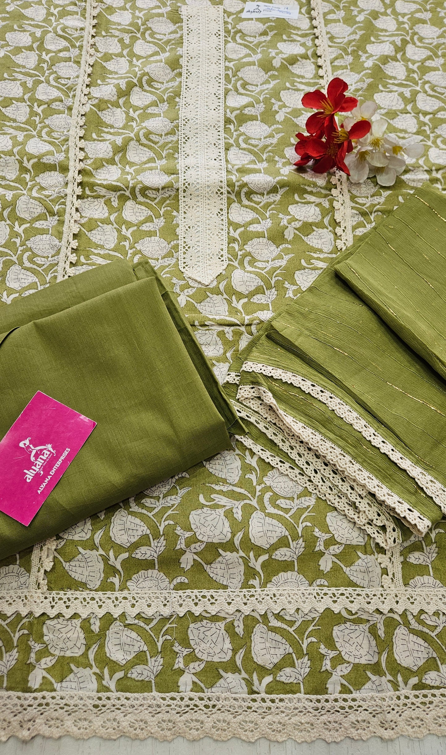 Salvi Summer Candy Cotton Unstitched Suit 1