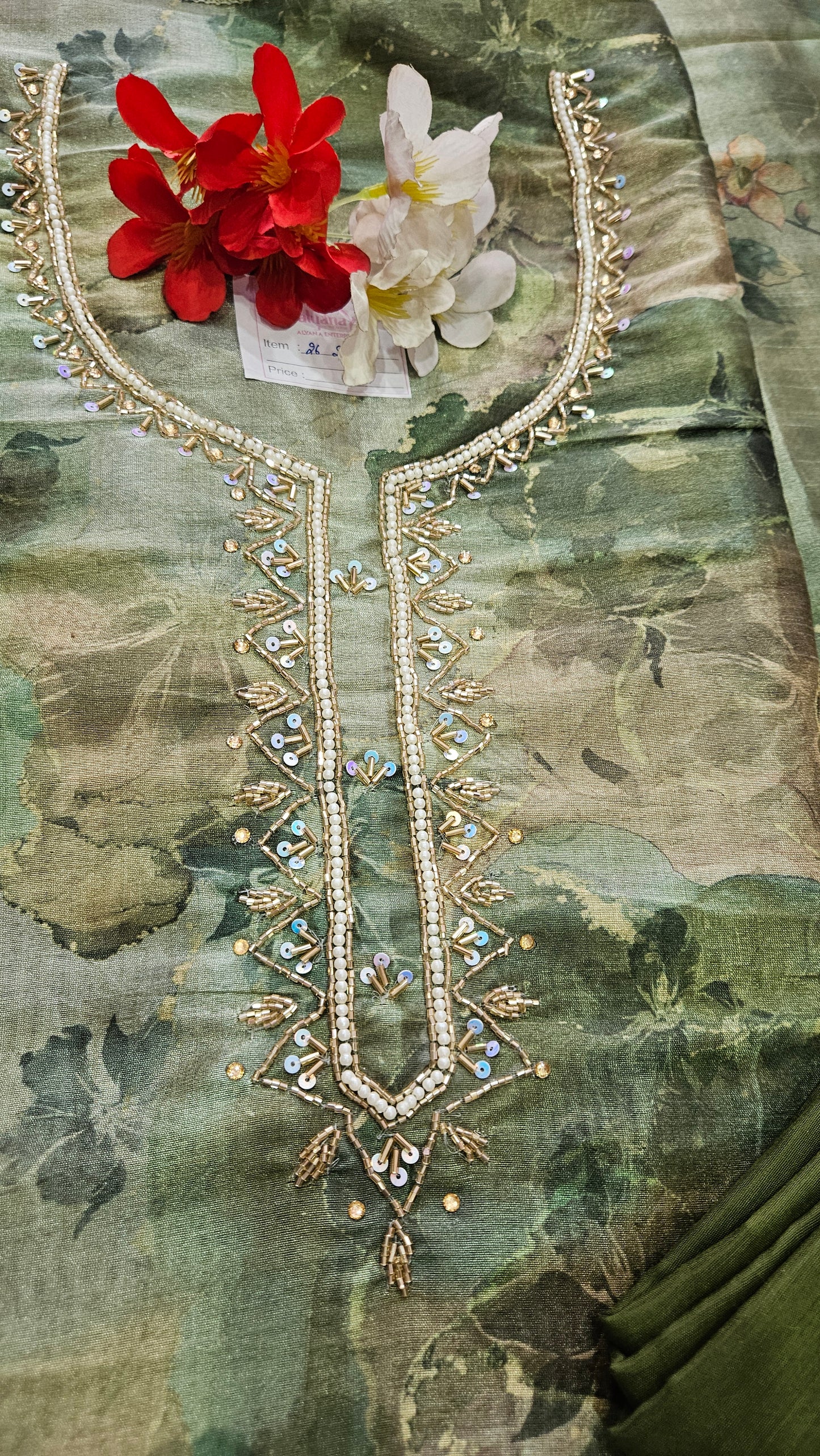 Sanam Tussar Silk Unstitched Suit 2