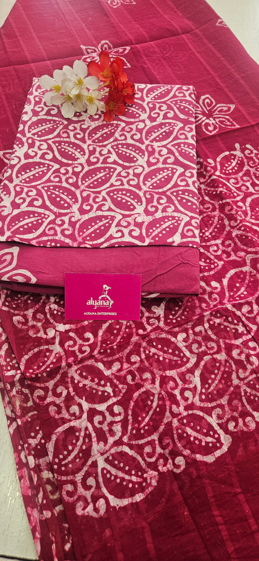 JV Heavy Batik Unstitched Suit 1