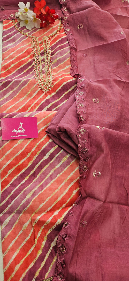 VT Kimaya Modal Muslin Unstitched Suit Style 1