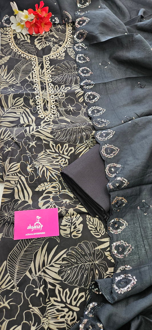 VT Kimaya Modal Muslin Unstitched Suit Style 3
