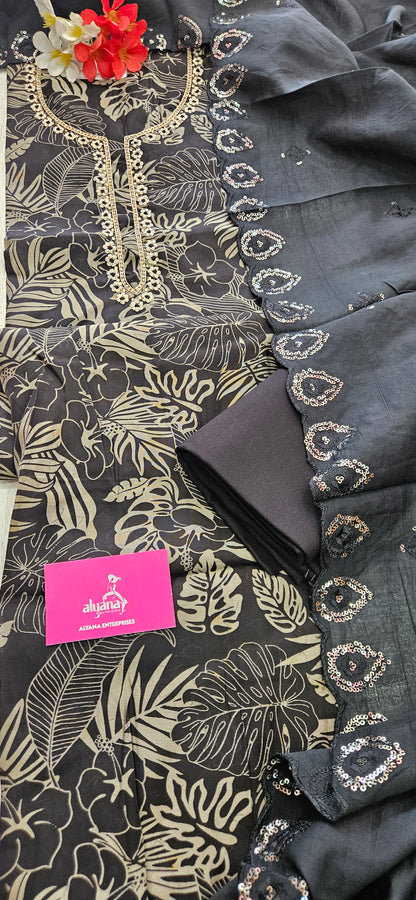 VT Kimaya Modal Muslin Unstitched Suit Style 3