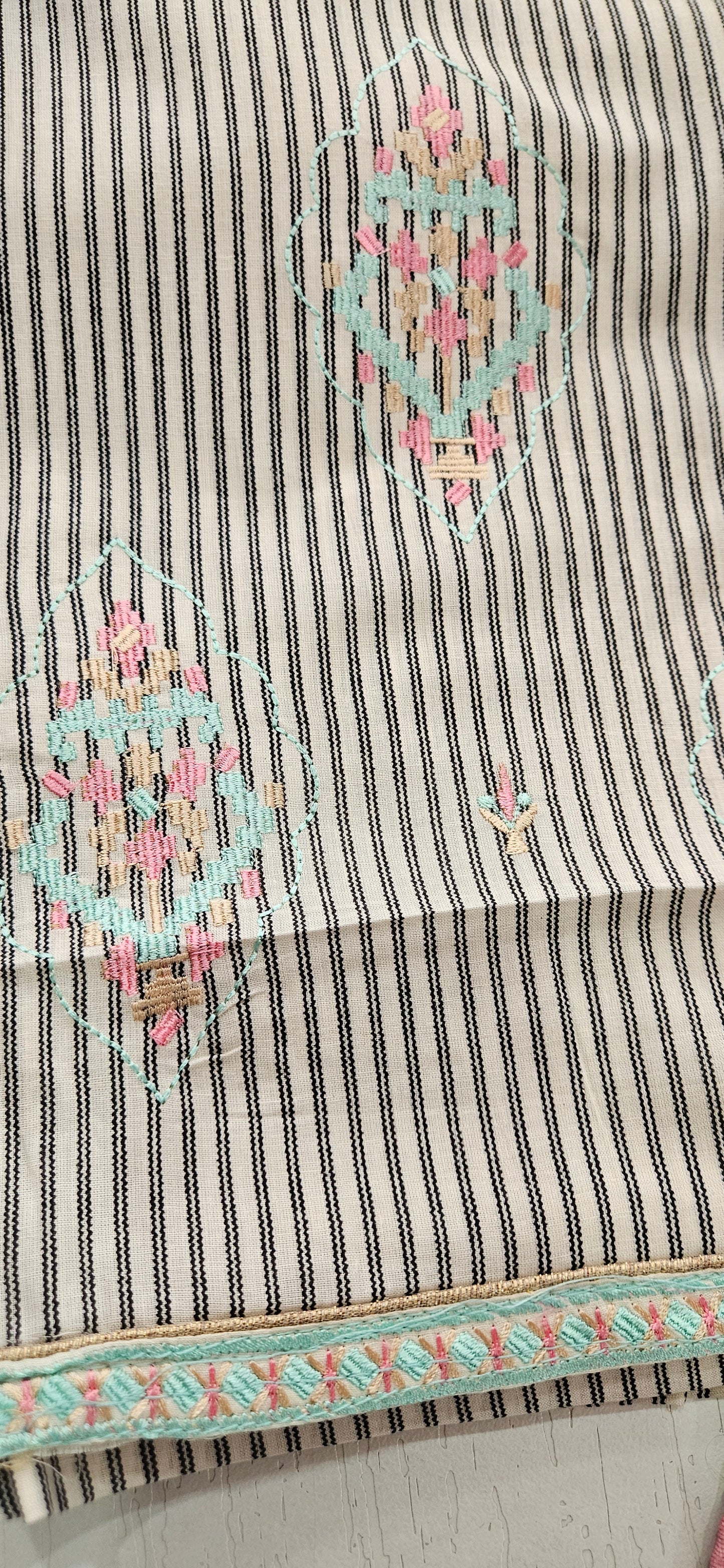 Lush Cambric Cotton Unstitched Suit Style 3