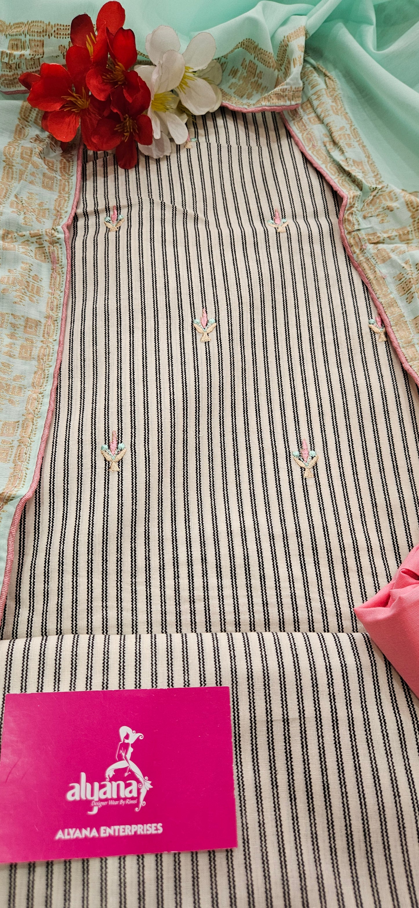 Lush Cambric Cotton Unstitched Suit Style 3