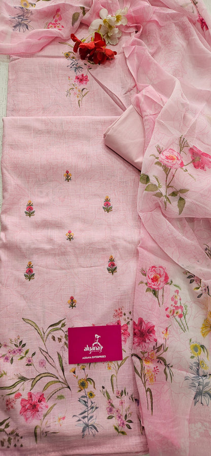 Saalvi Summer Shades Cotton Unstitched Suit 3
