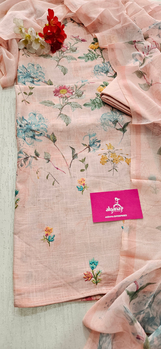 Saalvi Summer Shades Cotton Unstitched Suit 4