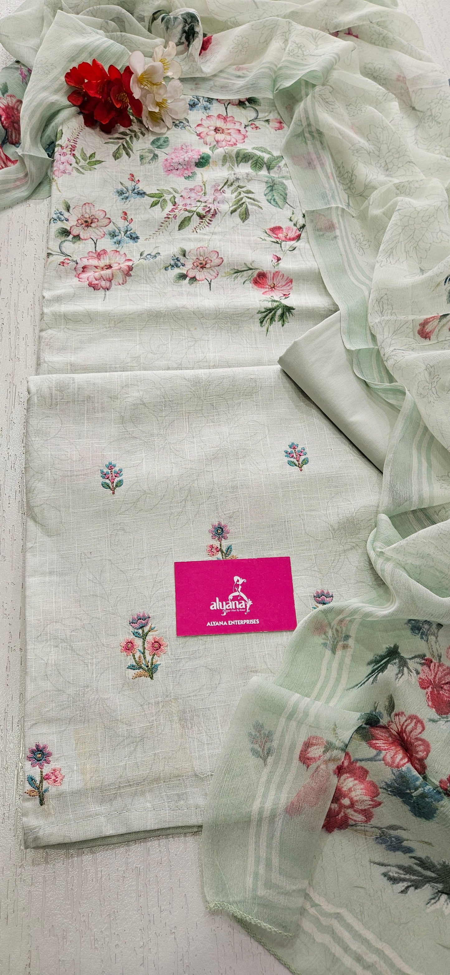 Saalvi Summer Shades Cotton Unstitched Suit 5