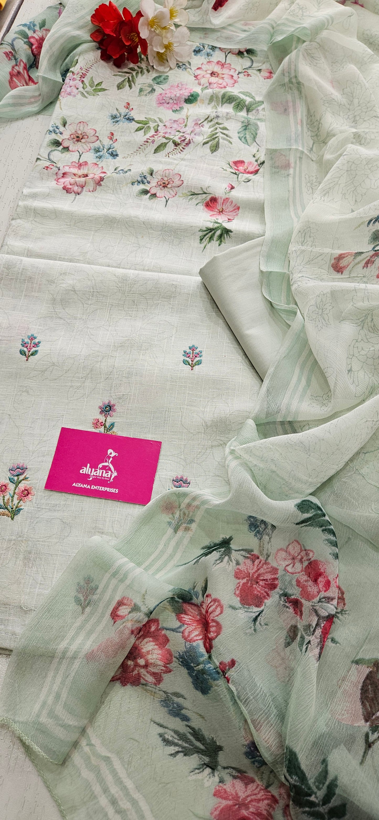 Saalvi Summer Shades Cotton Unstitched Suit 5
